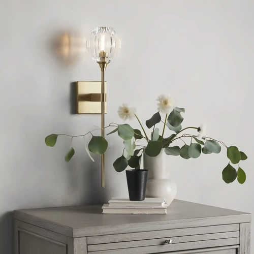 Amoroso Wall Sconce-Lighting-BRASS-Arialamps