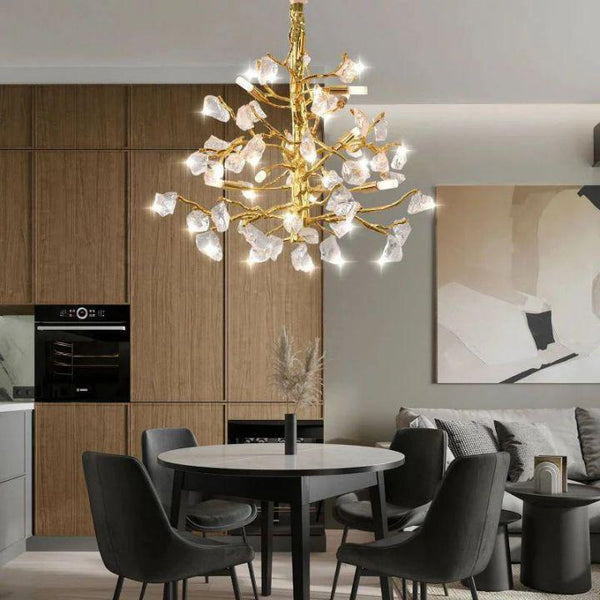 Amos Glass Branch Chandelier-chandeliers for dining room,chandeliers for stairways,chandeliers for foyer,chandeliers for bedrooms,chandeliers for kitchen,chandeliers for living room-Arialamps