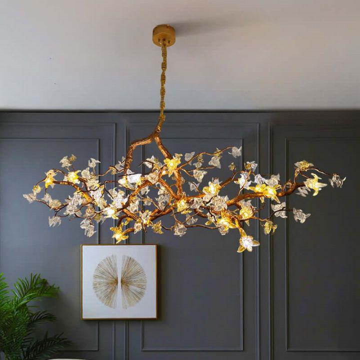 Aosta Branch Chandelier-chandeliers for dining room,chandeliers for stairways,chandeliers for foyer,chandeliers for bedrooms,chandeliers for kitchen,chandeliers for living room-L 39.4″(100cm) x W 17.7″(45cm) x H 19.7″(50cm)-Arialamps