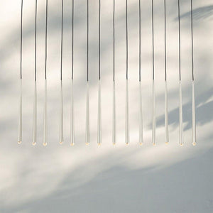 Aquitain Modern Linear Chandelier 60", 72"-60"-Polished Nickel-