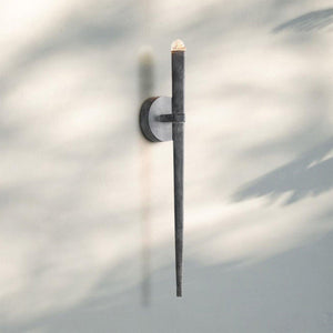 Aquitain Torch Wall Sconce-Bronze-