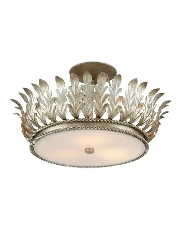 Arcadia Semi - Flush Mount Chandelier 18.5'' For living room, bed room, Foyer Entryway - Arialamps
