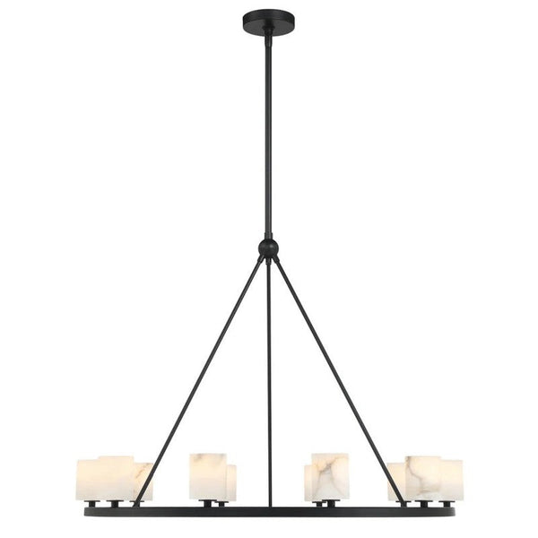 Argona 12 Light Alabaster Chandelier-chandelier for bedroom,chandelier for dining room,chandelier for stairways,chandelier for foyer,chandelier for bathrooms,chandelier for living room-Arialamps