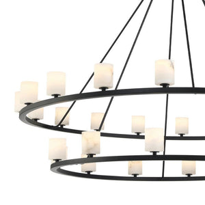 Argona 30 Light Alabaster Chandelier-chandelier for bedroom,chandelier for dining room,chandelier for stairways,chandelier for foyer,chandelier for bathrooms,chandelier for living room-Arialamps
