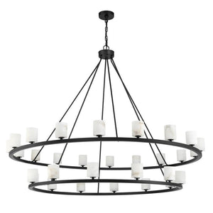 Argona 30 Light Alabaster Chandelier-chandelier for bedroom,chandelier for dining room,chandelier for stairways,chandelier for foyer,chandelier for bathrooms,chandelier for living room-Arialamps