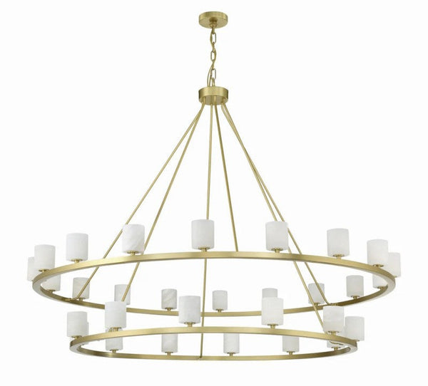 Argona 30 Light Alabaster Chandelier-chandelier for bedroom,chandelier for dining room,chandelier for stairways,chandelier for foyer,chandelier for bathrooms,chandelier for living room-Arialamps