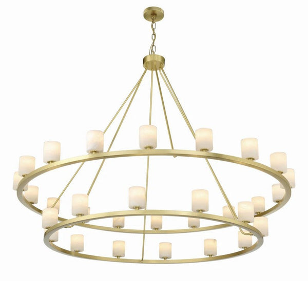 Argona 30 Light Alabaster Chandelier-chandelier for bedroom,chandelier for dining room,chandelier for stairways,chandelier for foyer,chandelier for bathrooms,chandelier for living room-Arialamps