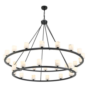Argona 30 Light Alabaster Chandelier-chandelier for bedroom,chandelier for dining room,chandelier for stairways,chandelier for foyer,chandelier for bathrooms,chandelier for living room-Arialamps
