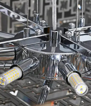 Art Irregular Block Collection Crystal Pendant Chandelier Suit for Living/Dining Room - Arialamps