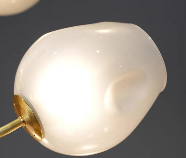 Artistic Glass Lampshade Chandelier with Branches Design for High Ceilings-Arialamps