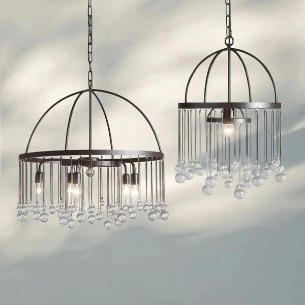 Aubrey Modern Crystal Ball Pendant Lamp - Arialamps