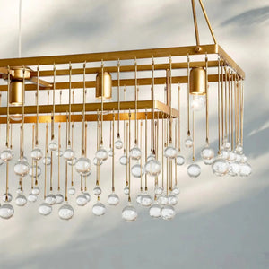 Aubrey Rectangular Chandelier 47''60'' - Arialamps