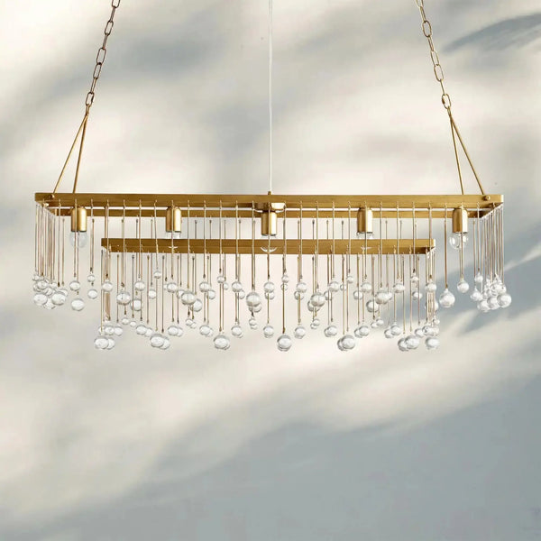 Aubrey Rectangular Chandelier 47''60'' - Arialamps