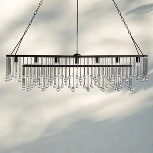 Aubrey Rectangular Chandelier 47''60'' - Arialamps