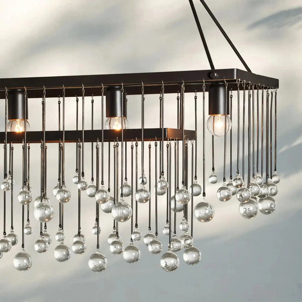 Aubrey Rectangular Chandelier 47''60'' - Arialamps