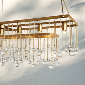 Aubrey Rectangular Chandelier 47''60'' - Arialamps