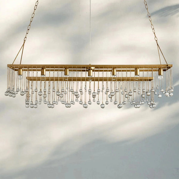 Aubrey Rectangular Chandelier 47''60'' - Arialamps