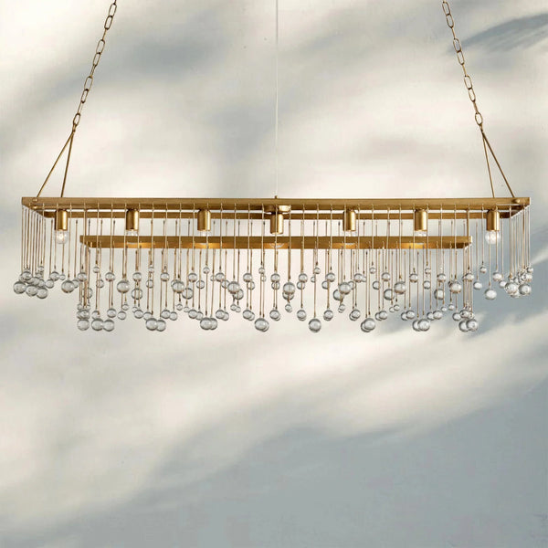 Aubrey Rectangular Chandelier 47''60'' - Arialamps
