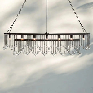 Aubrey Rectangular Chandelier 47''60'' - Arialamps