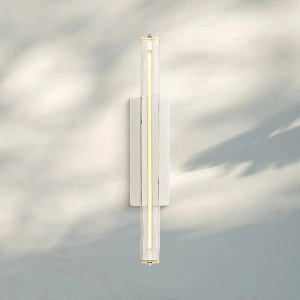 Auduban Crystal Single Wall Sconce-25''-Nickel-