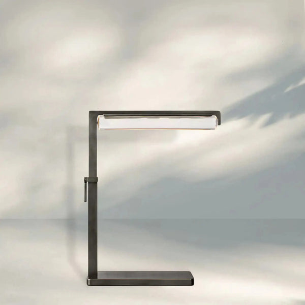 Auduban Crystal Task Table Lamp-Bronze-13"-18"H-