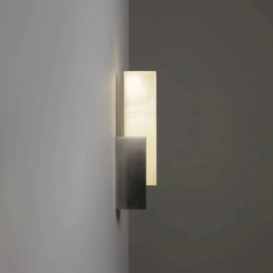 Aurora Alabaster Sconce Elegant LED Stone Lighting - Arialamps