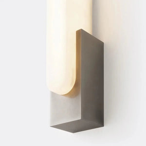 Aurora Alabaster Sconce Elegant LED Stone Lighting - Arialamps