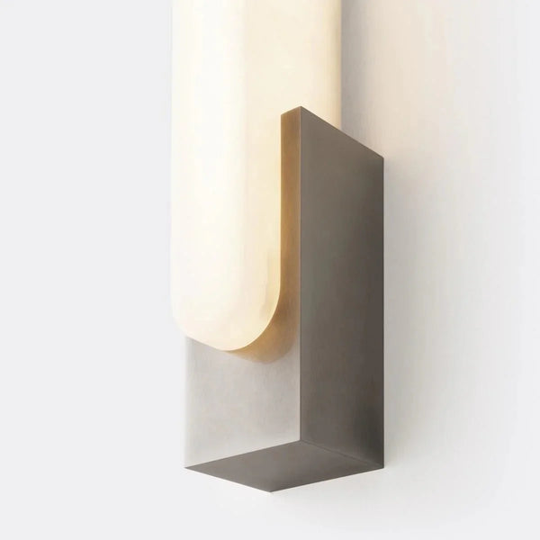 Aurora Alabaster Sconce Elegant LED Stone Lighting - Arialamps