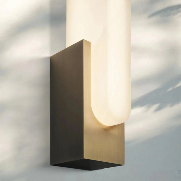 Aurora Alabaster Sconce Elegant LED Stone Lighting - Arialamps