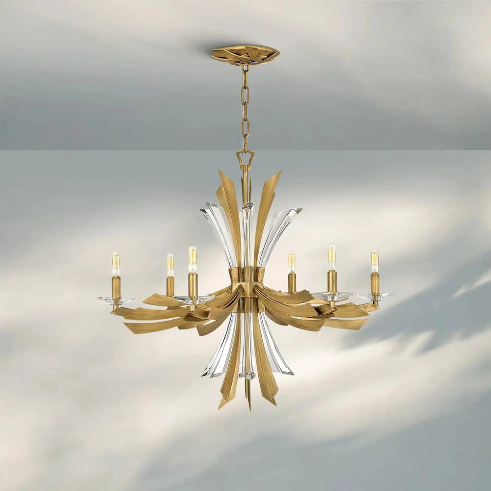 Aurora Medium Single Tier Chandelier - Arialamps