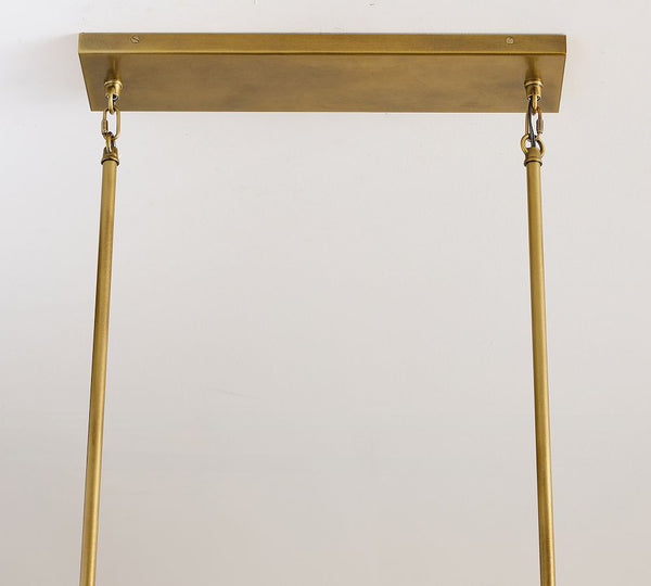 Avalon Cast Glass Linear Chandelier (48")