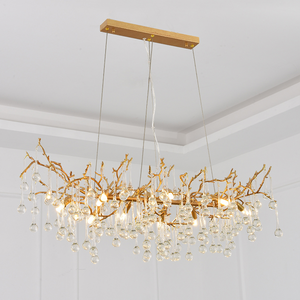 Avis Clear Crystal Branch Chandelier - Ineffable Lighting
