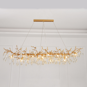 Avis Clear Crystal Branch Chandelier - Ineffable Lighting