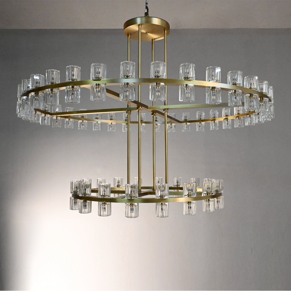 Reger Crystal 2-Tier Round Chandelier 60“