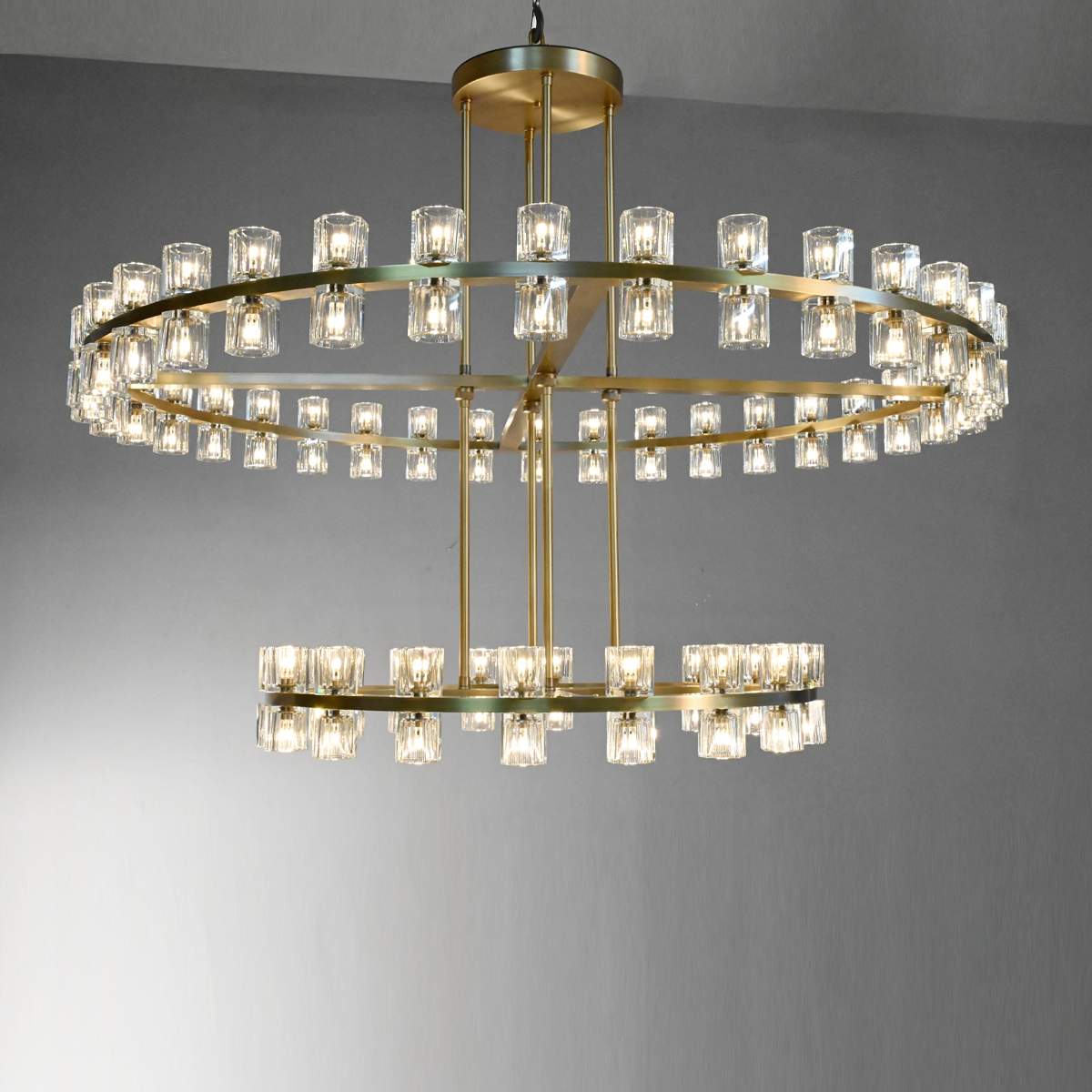 Reger Crystal 2-Tier Round Chandelier 60“