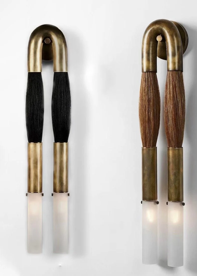 Horsehair Wall Sconce 30''H