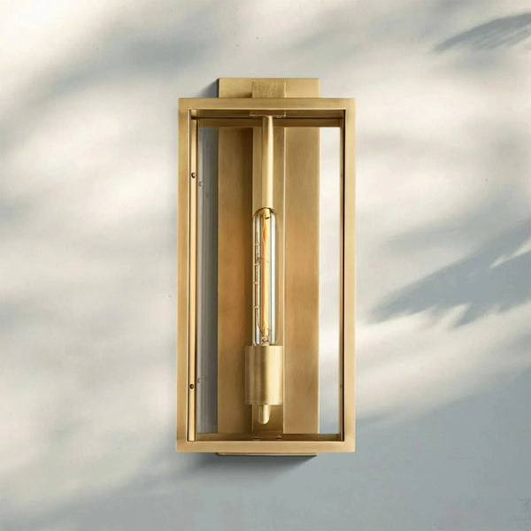 Beckmen Glass Lantern Outdoor Wall Sconce 18'' 21'' 28''-