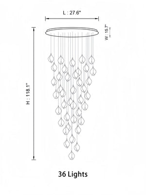 Bloom Chandelier-Arialamps