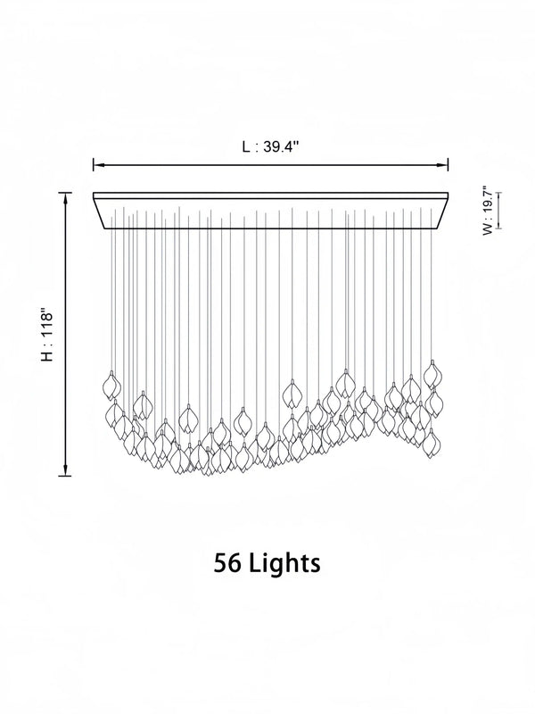 Bloom Chandelier-Arialamps