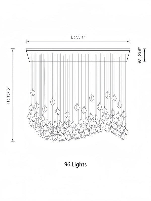 Bloom Chandelier-Arialamps