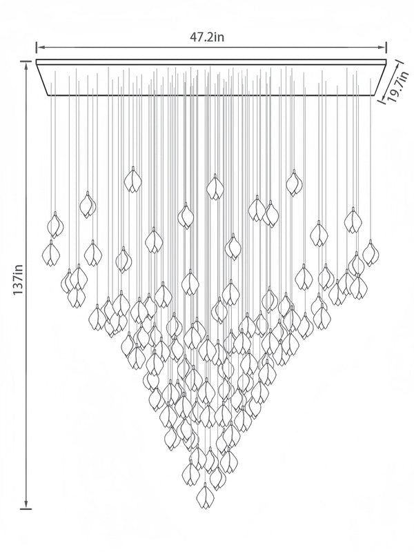 Bloom Chandelier-Arialamps