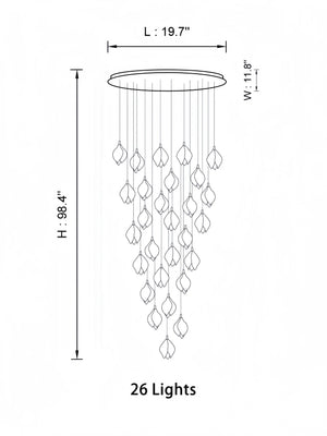 Bloom Chandelier-Arialamps