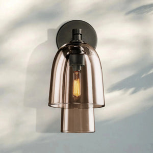 Blum Amber Glass Flute Sconce - Arialamps