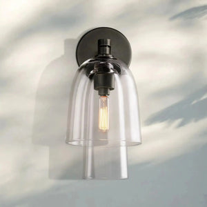 Blum Amber Glass Flute Sconce - Arialamps