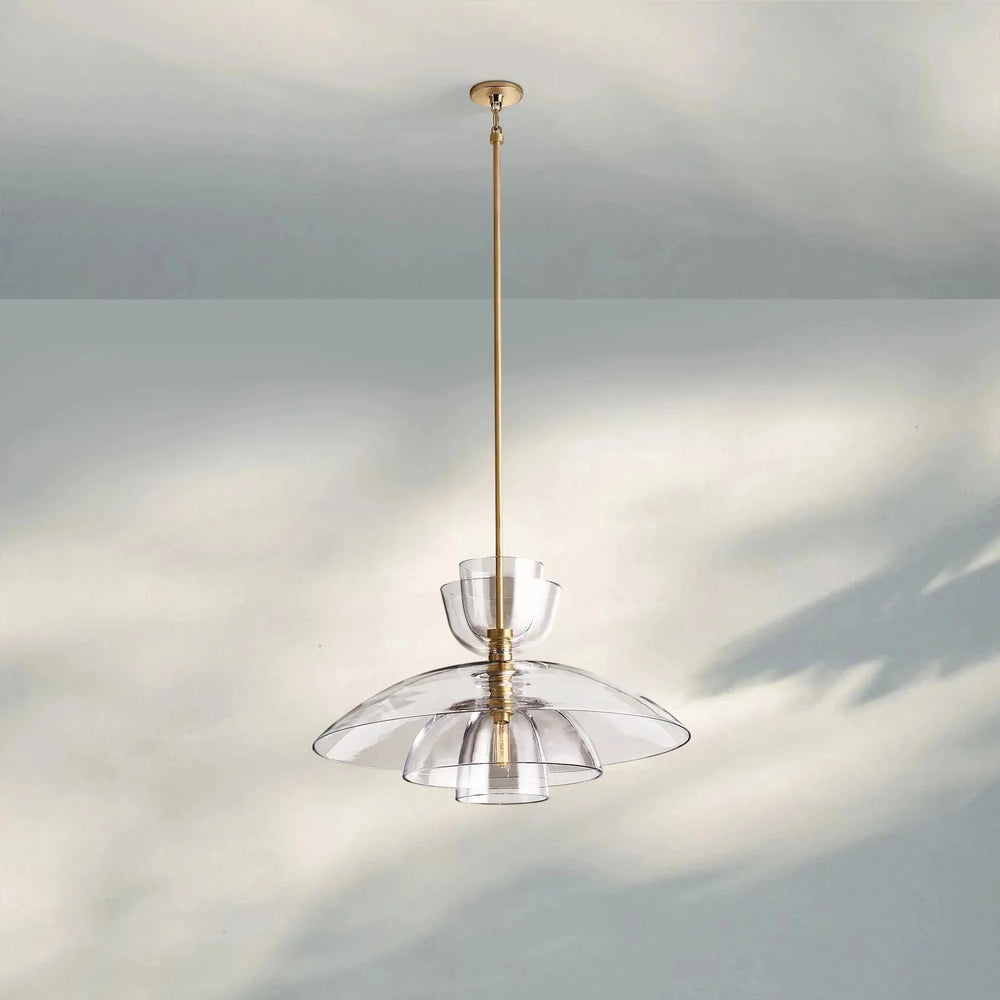 Blum Clear Glass Cloche Grand Pendant - Arialamps
