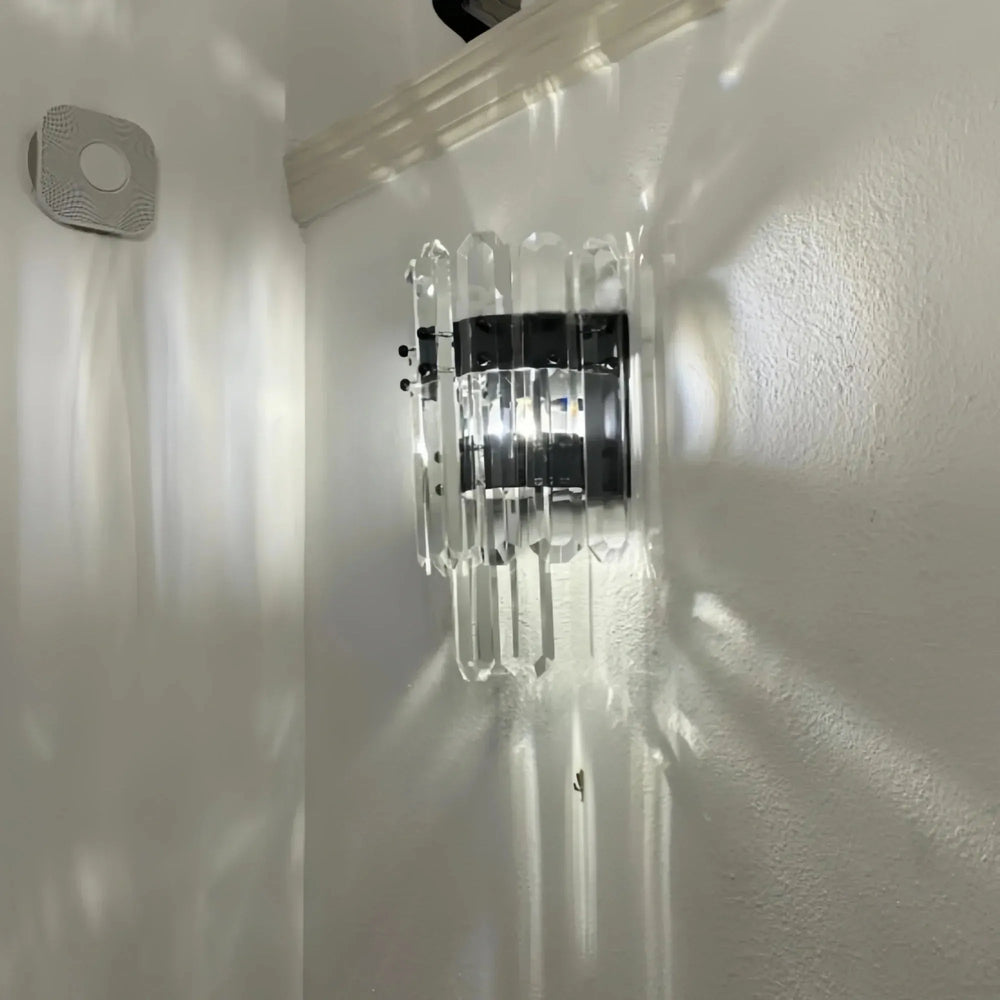 Bonington Crystal Wall Sconce-Brass-