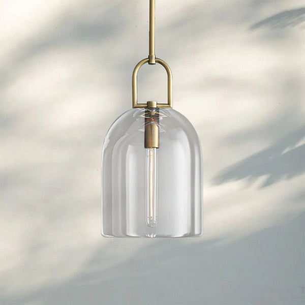Botany Cloche Pendant Light 5" 8" 10"-10''/ 25cm-Vintage Brass-
