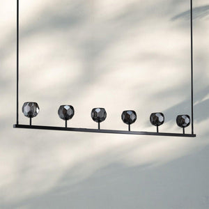 Bouble De Crystal Ball Linear Chandelier 48” 60"-