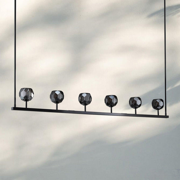 Bouble De Crystal Ball Linear Chandelier 48” 60"-