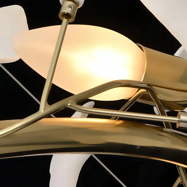 BU Ginkgo Ceramic Circle Chandelier-